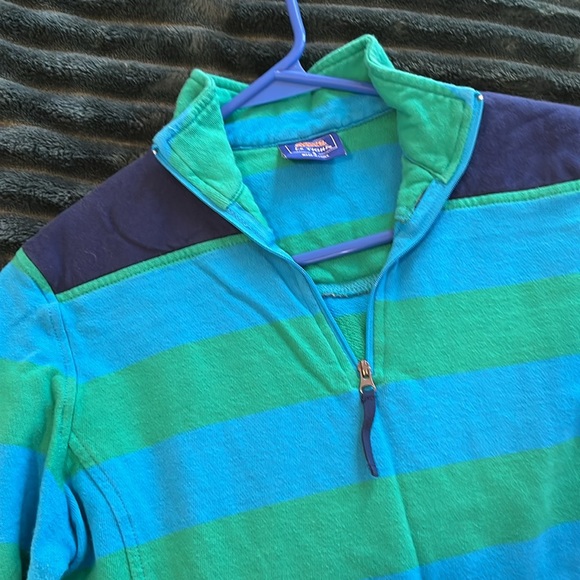 Le Tigre Blue and Green Striped Long Sleeve Small - Picture 2 of 8
